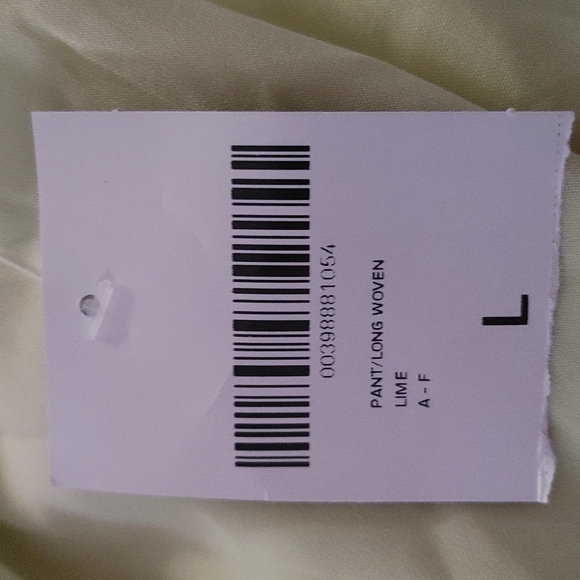 NWT FOREVER 21 YELLOW PALAZZO LINED PANTS SZ L - Picture 3 of 6